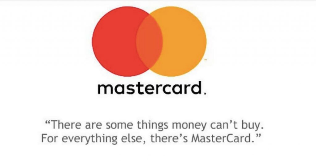 Mastercard Slogan