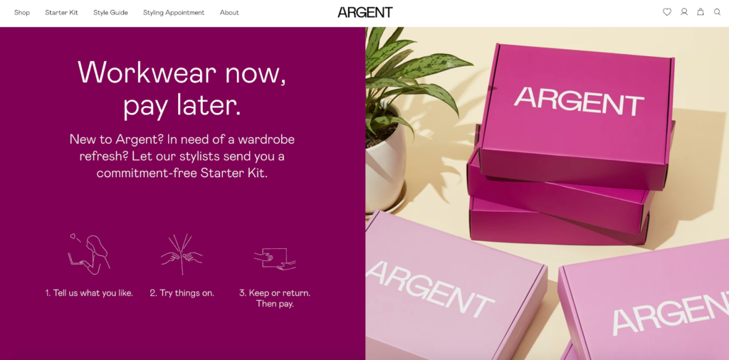 Argent Pay Later Option