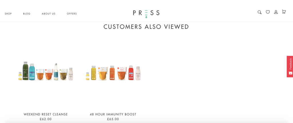 Press Customers Viewed