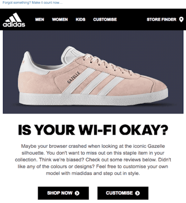 Adidas Promotional Email