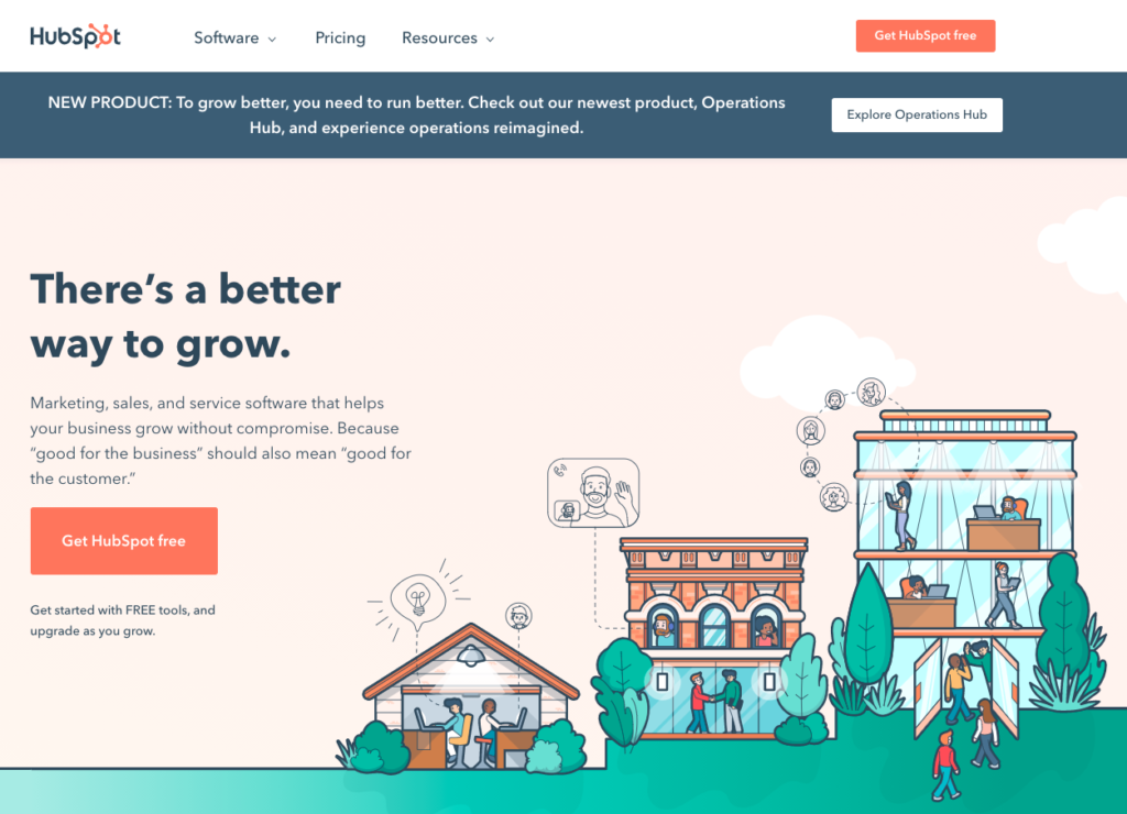 HubSpot CRM Homepage