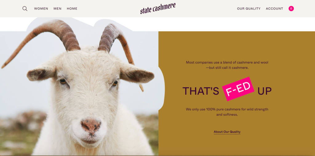 State Cashmere That's F-Ed Up Campaign