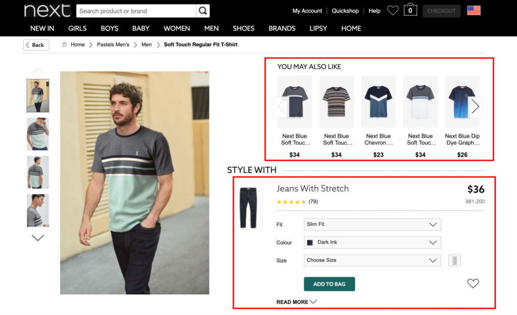 Cross Selling Products In Product Pages