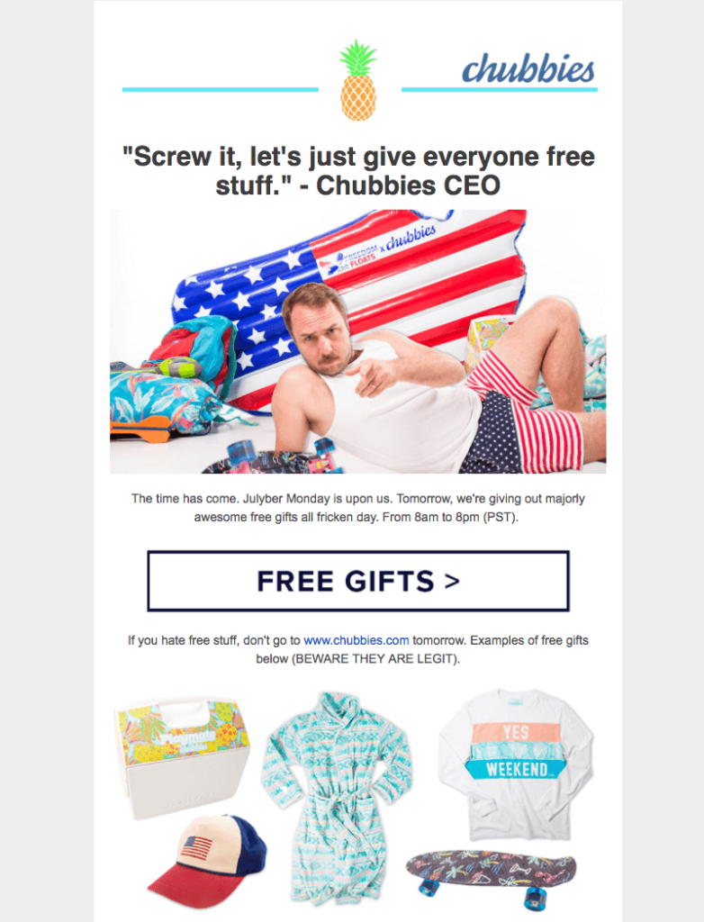 Chubbies Email