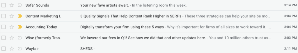 Inbox Example