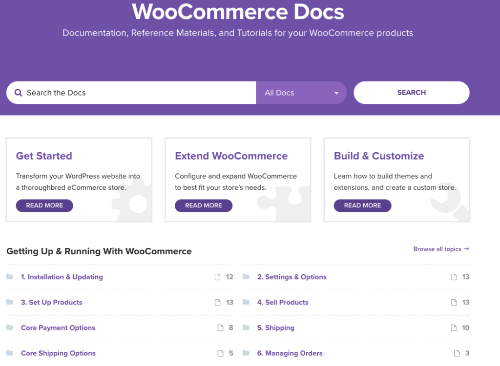 WooCommerce Help Center