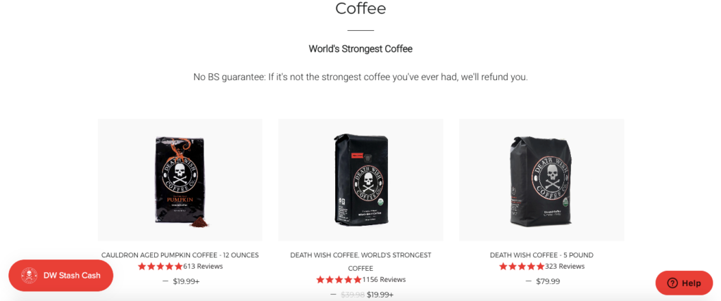 Death Wish Coffee Products