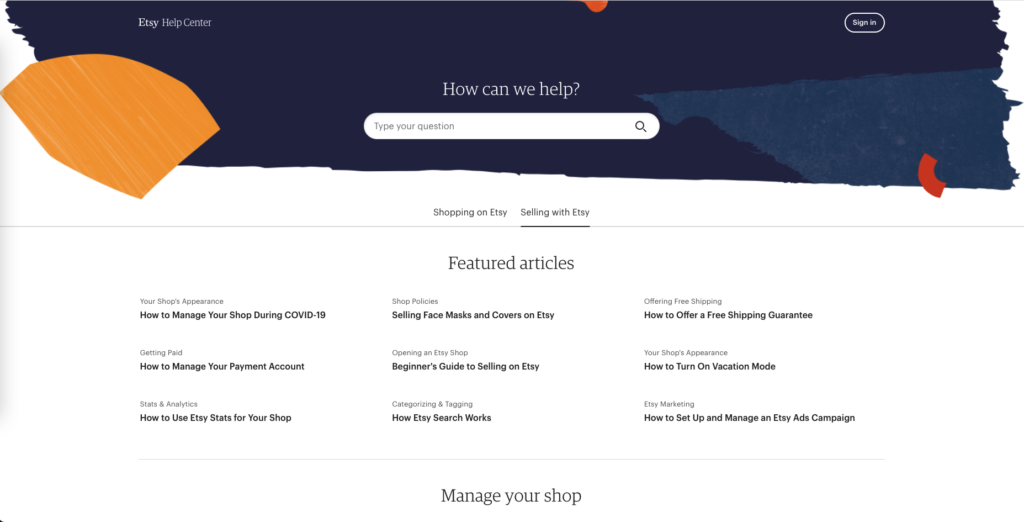 Etsy Help Center