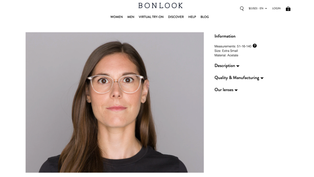 BonLook Virtual Preview