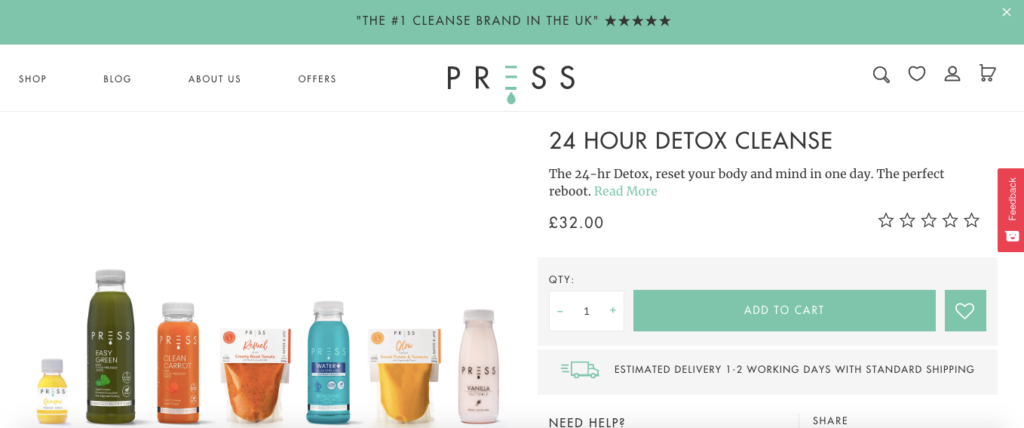 Press Detox Cleanse