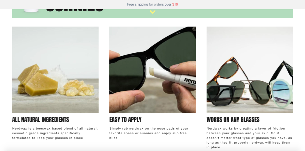 Nerdwax Product Descriptions