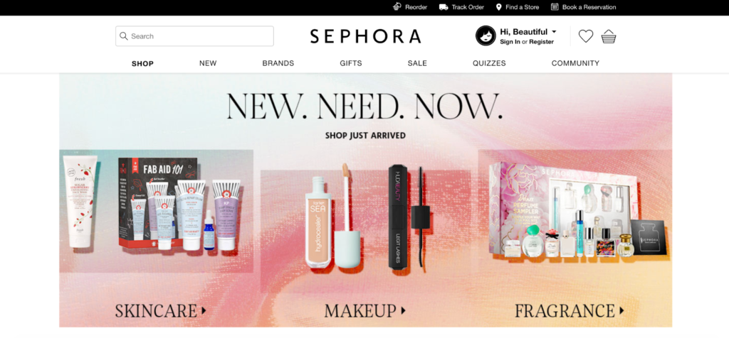 Sephora Slogan