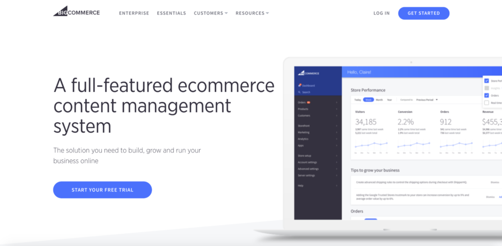 BigCommerce Homepage