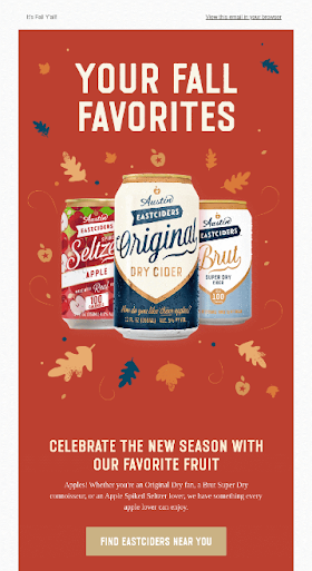 Austin Eastciders Fall Email