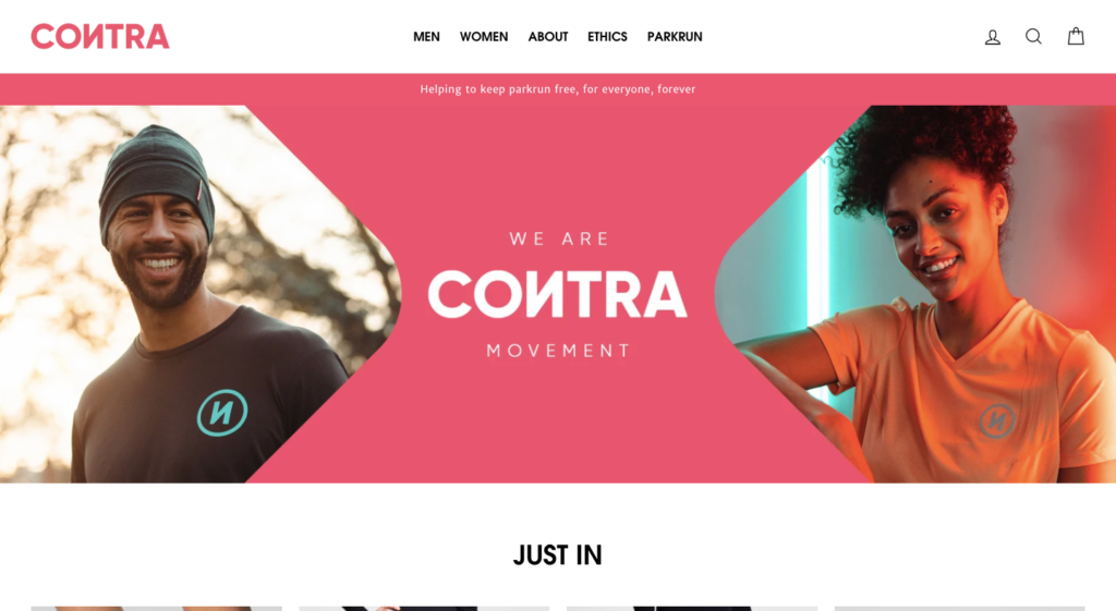 CONTRA Shopify Store Example