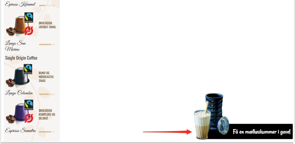 Real Coffee Transparent Popup