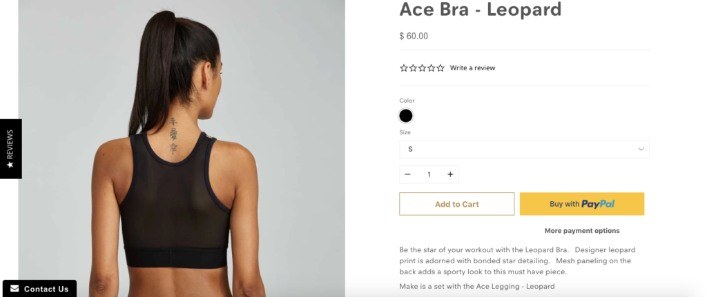 Ace Bra Back