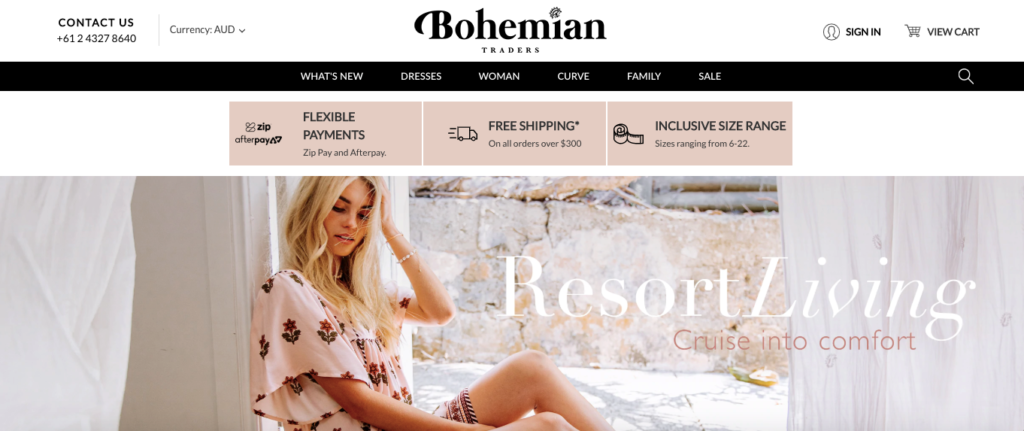 Bohemian Landing Page