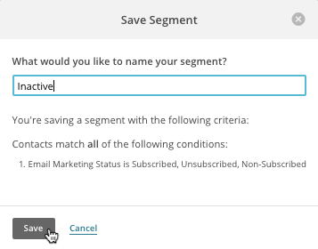 Save Segment