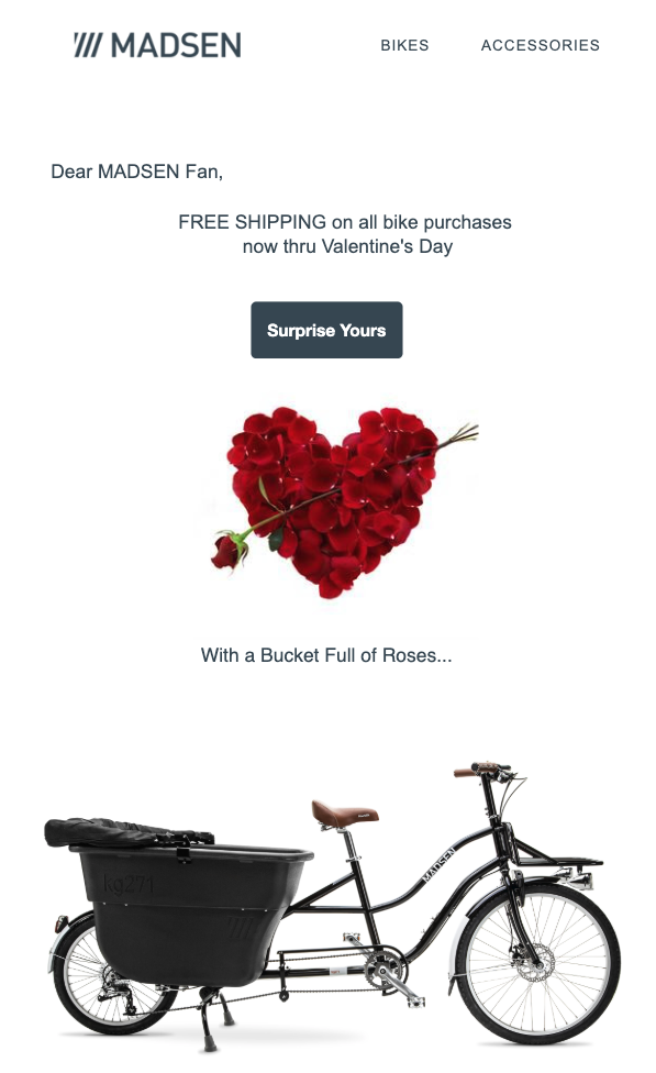 Madsen Valentine's Day Email