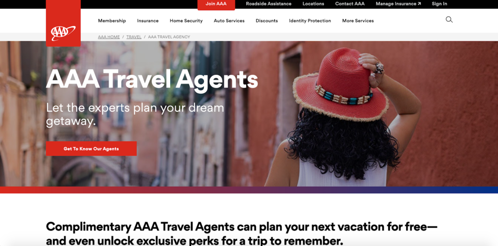 AAA Travel Homepage