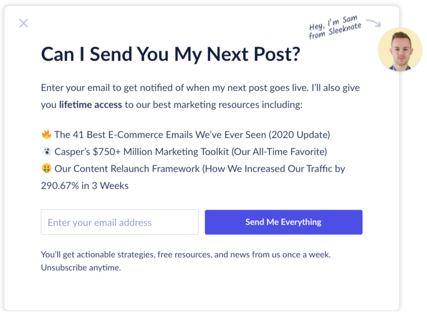 Sitedata Popup