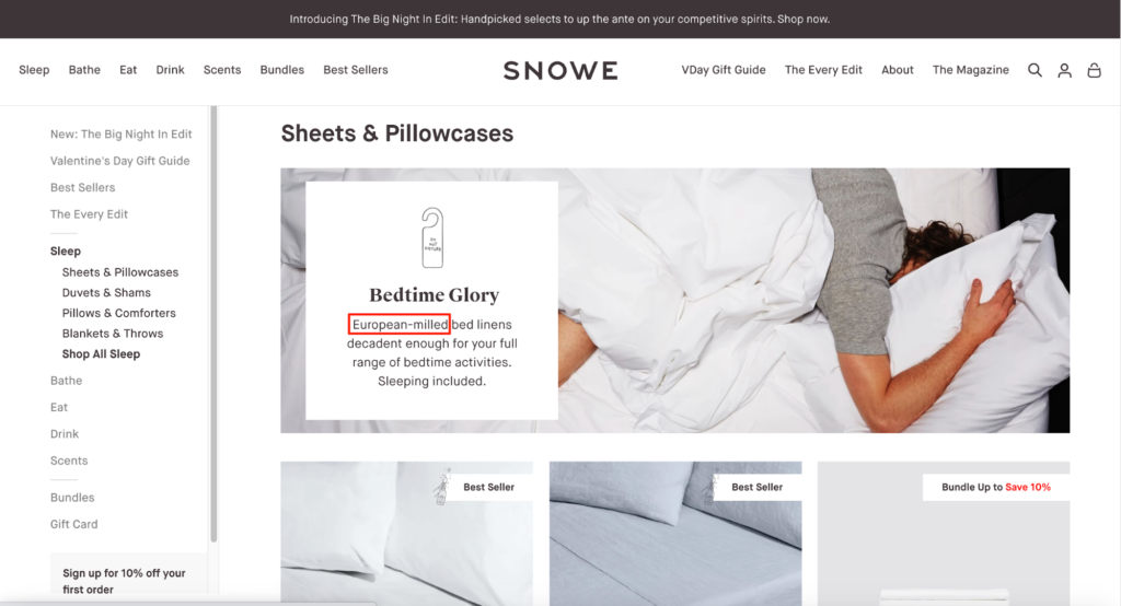 Snowe Category Page Filter