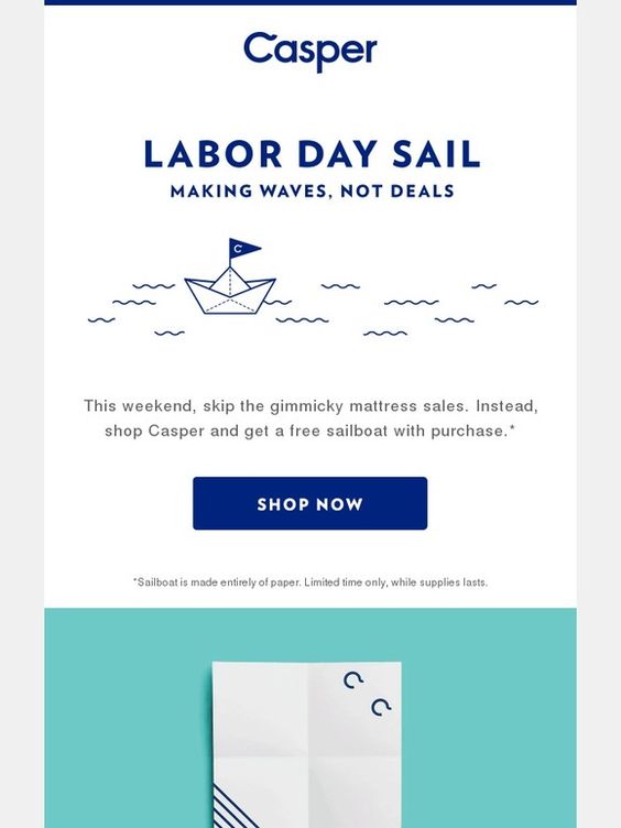 Casper Labor Day Email