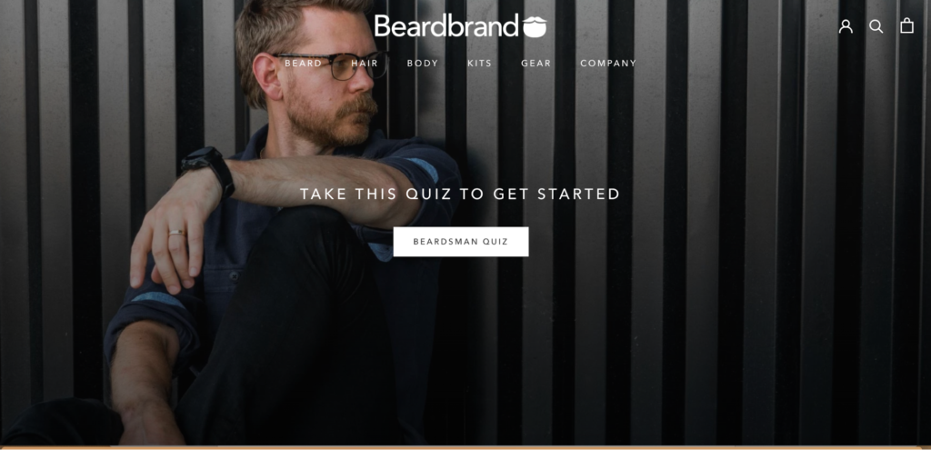 Beardbrand Homepage