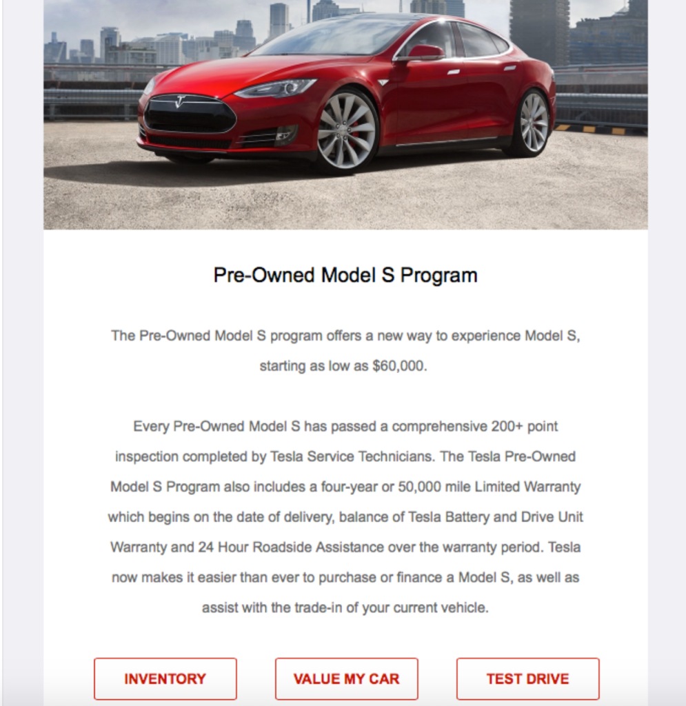 Tesla Email Example 5