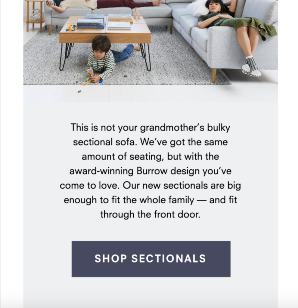 Burrow Email Example 2