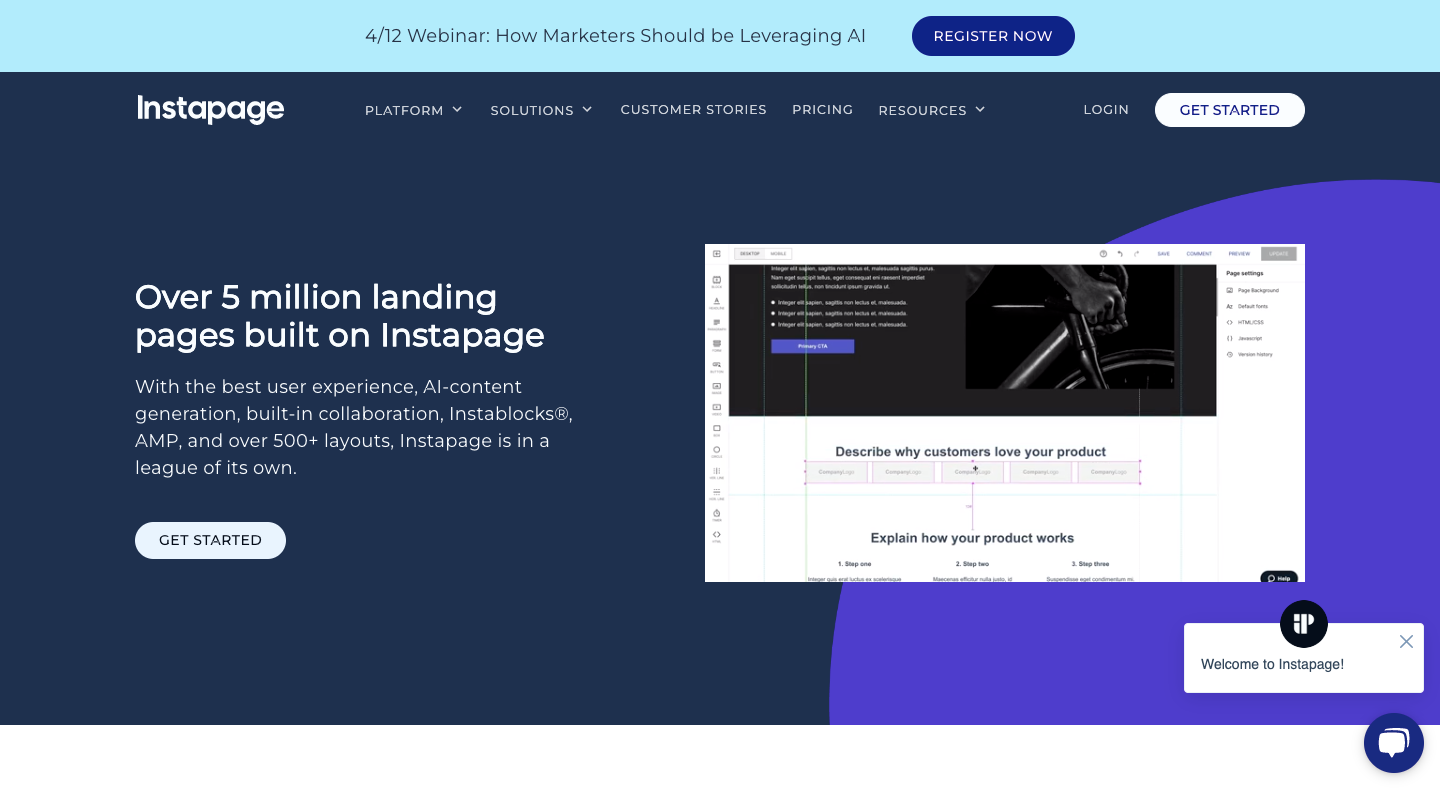 Instapage Best Landing Page Builders