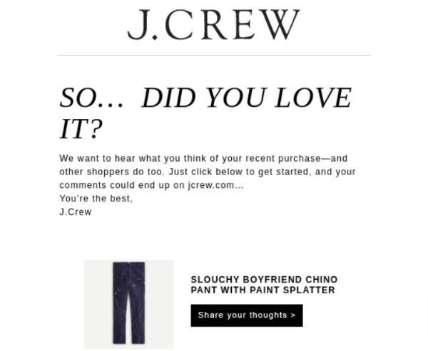 J Crew Review Email VIP Customers