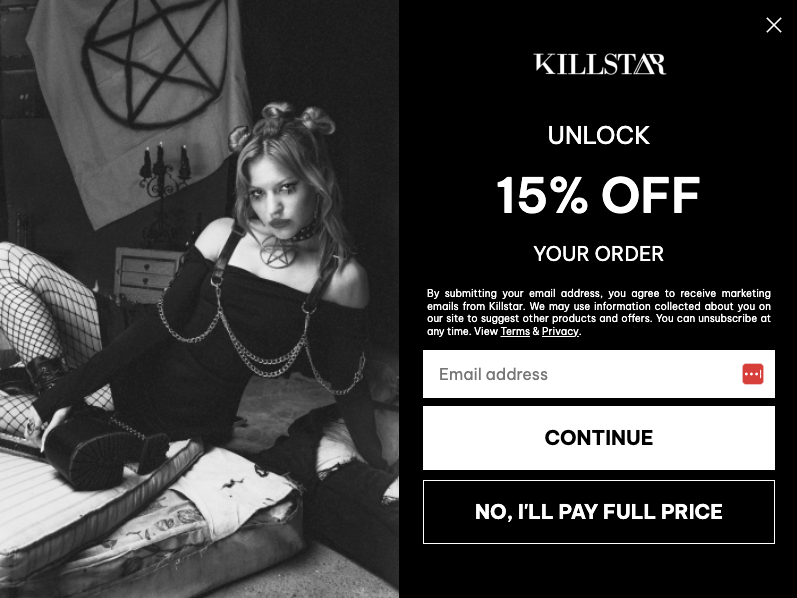 Killstar Halloween Popup Examples