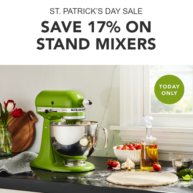 KitchenAid St. Patricks Day Email Hero Promo