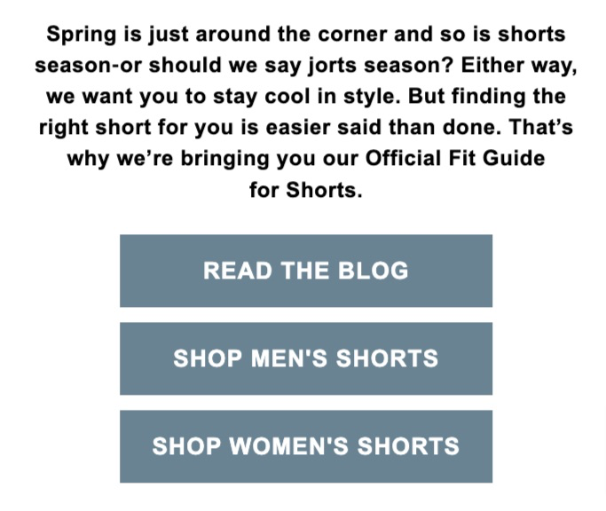 Levis Email Example