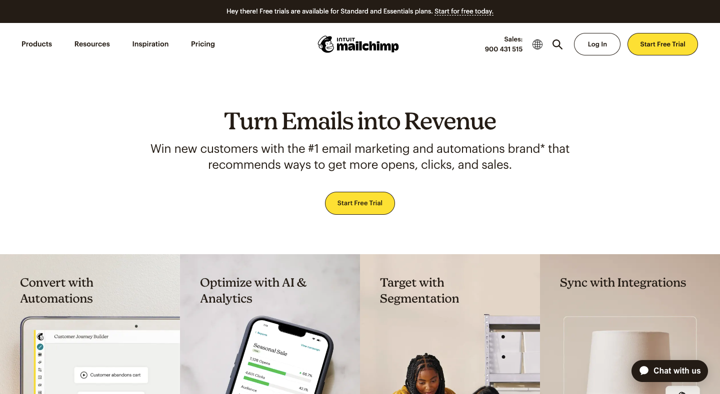 Mailchimp Best Klaviyo Alternatives