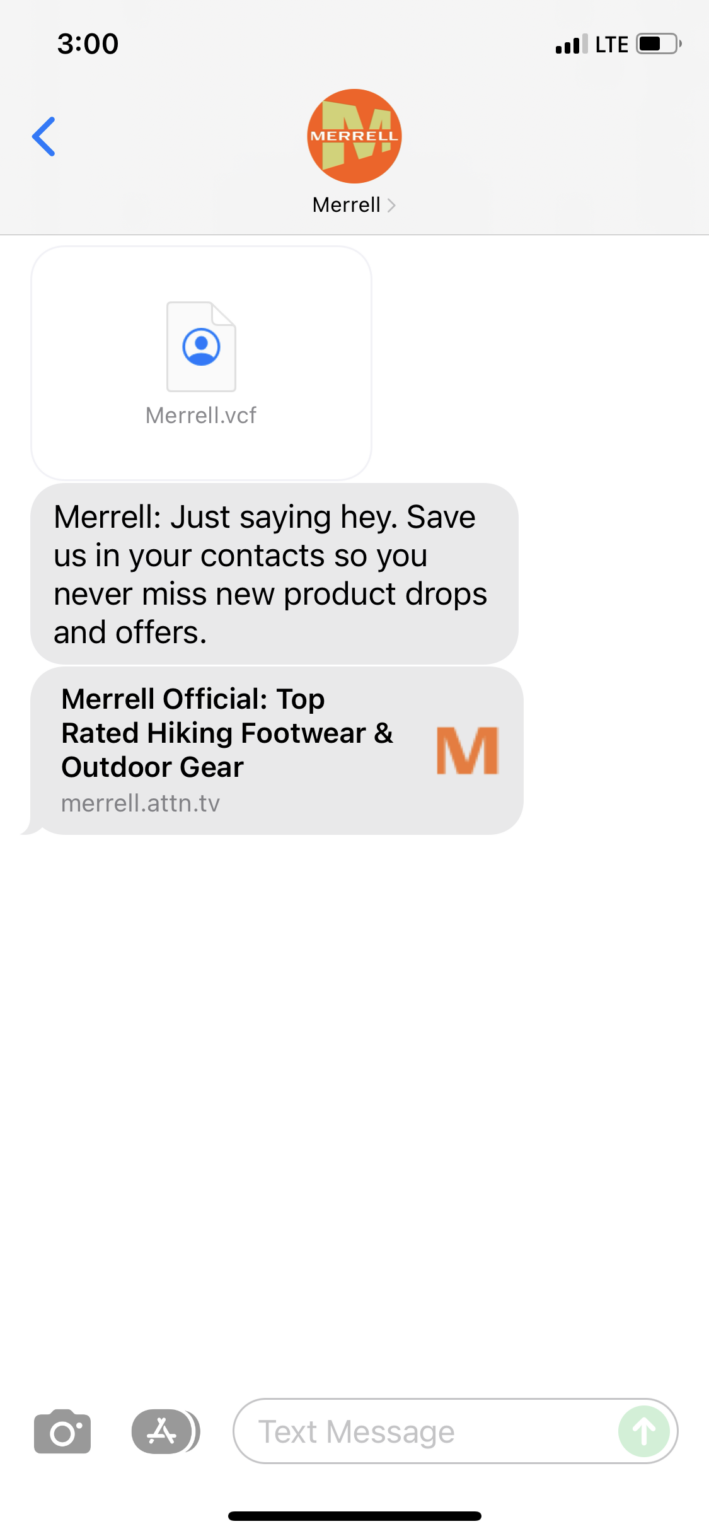 Merrell SMS