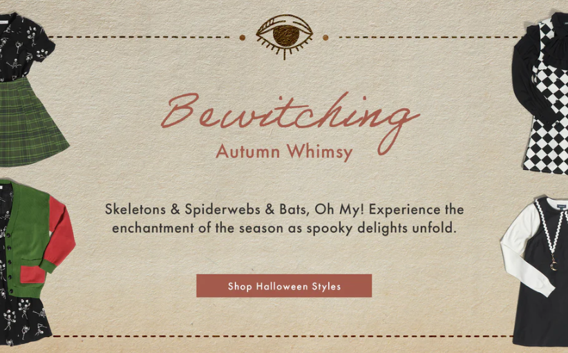 ModCloth Bewitching Autumn Whimsy Halloween Popup Examples