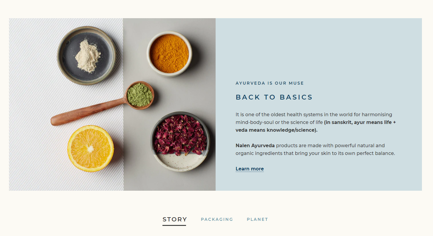 Nalen Ayurveda Brand Story Best Ecommerce Websites