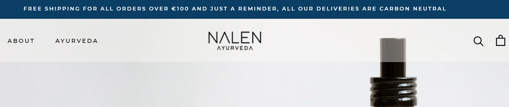 Nalen Ayurveda Free Shipping Carbon Neutral Best Ecommerce Websites