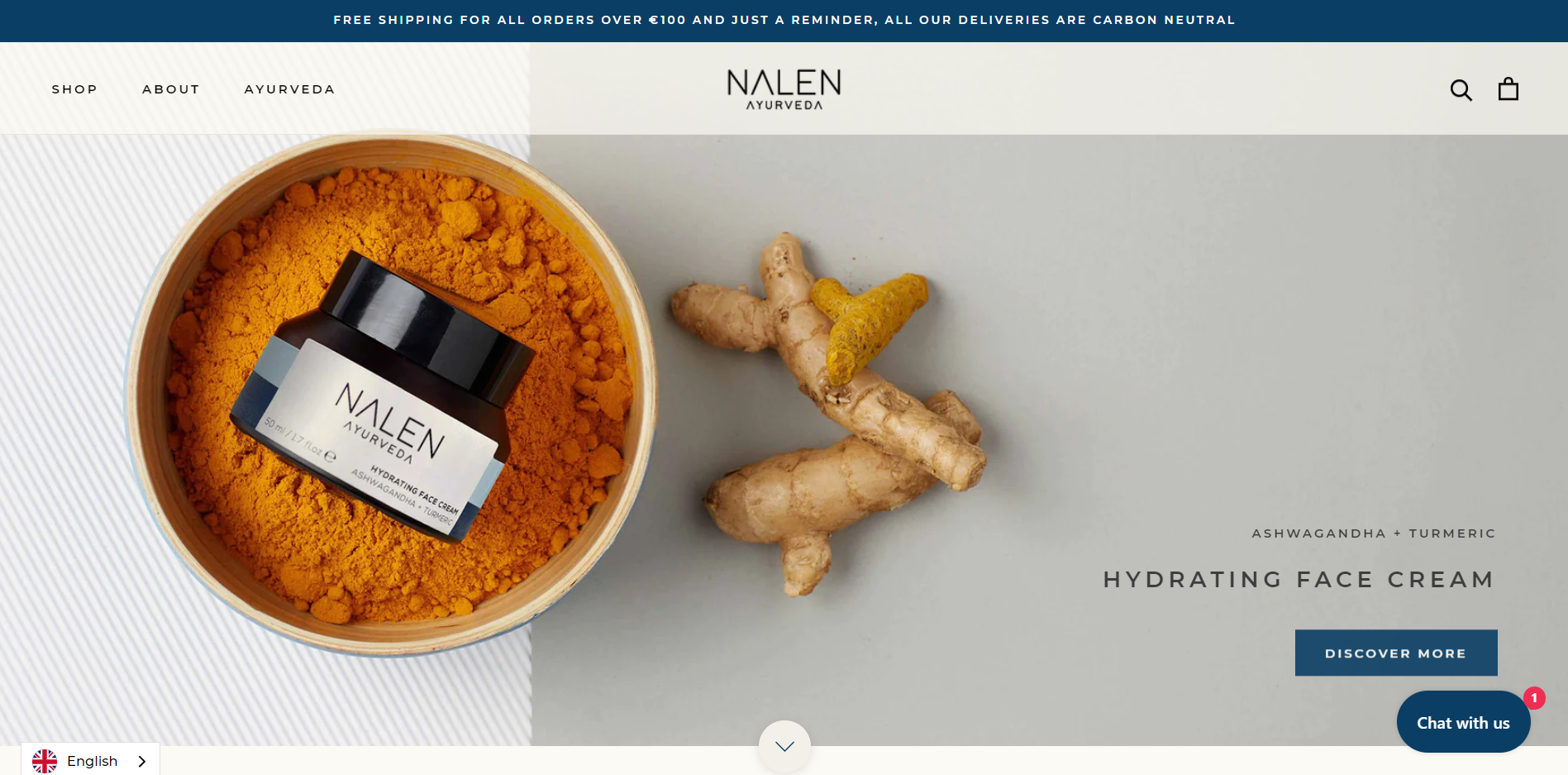 Nalen Ayurveda Hero Best Ecommerce Websites