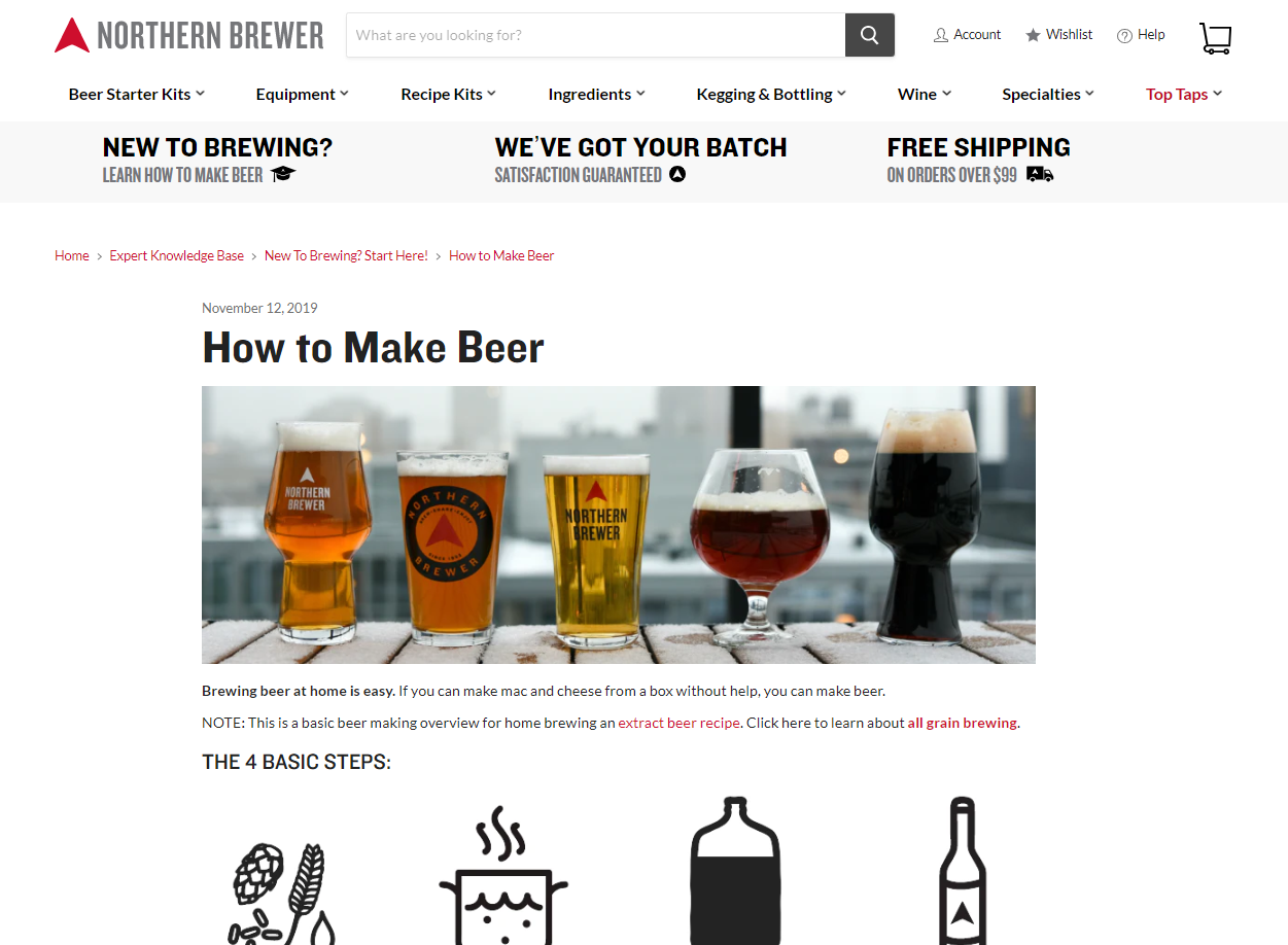 Northern Brewer How to Make Beer Inbound Marketing