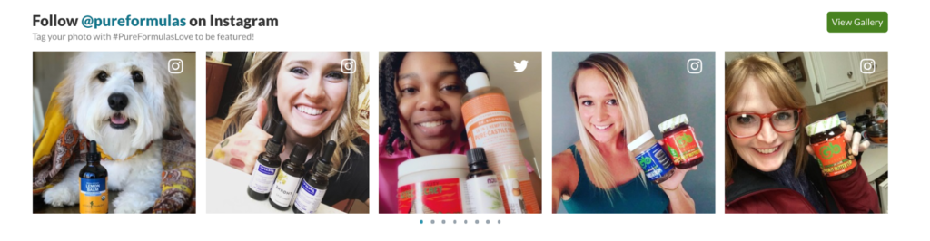 Pure Formulas Instagram Headless Commerce