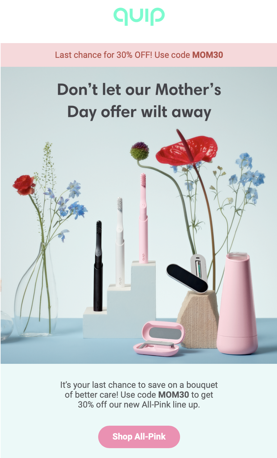 Quip Promo Mothers Day Emails