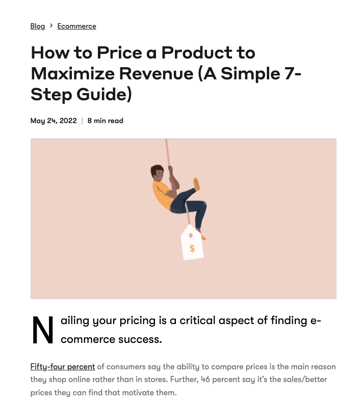 How to price a product blog post