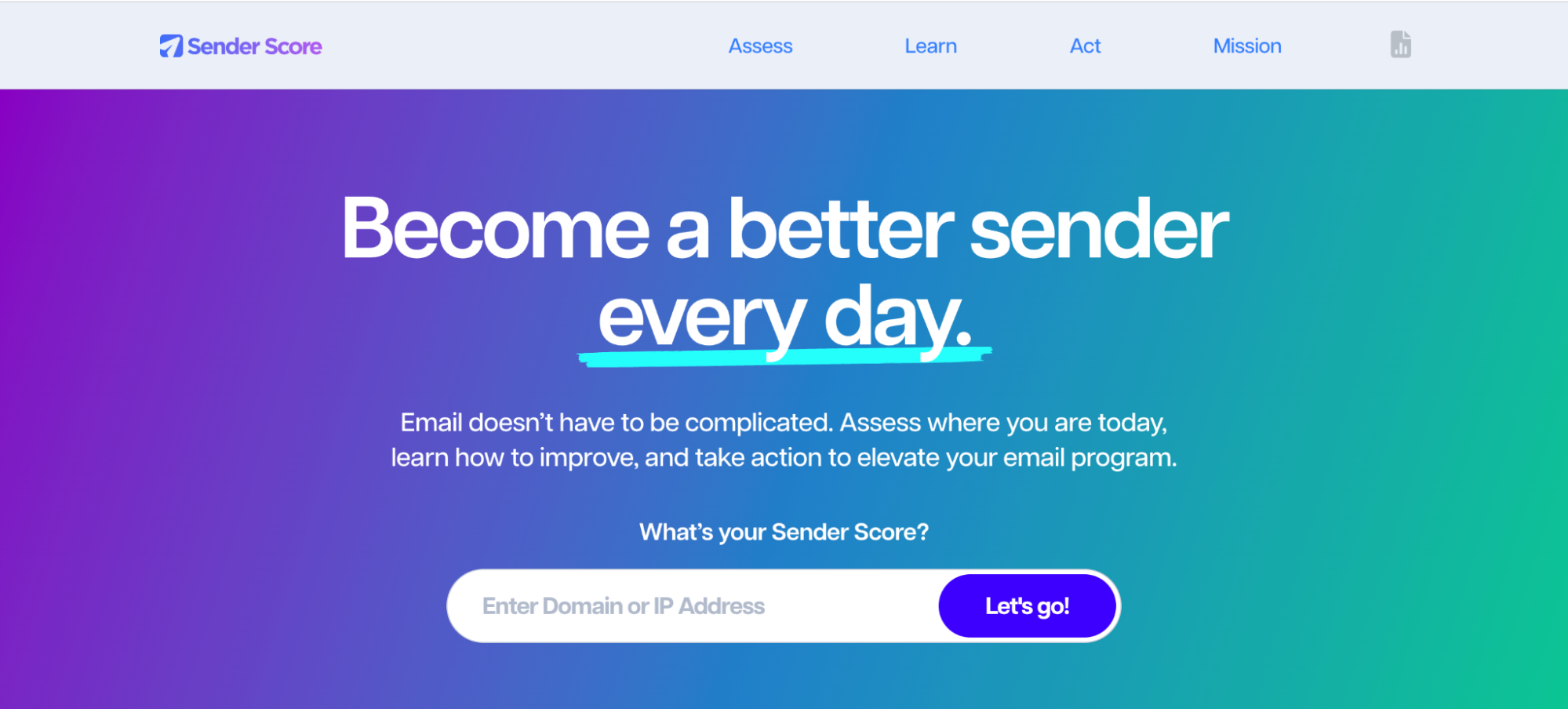 SenderScore.org Email Sender Reputation