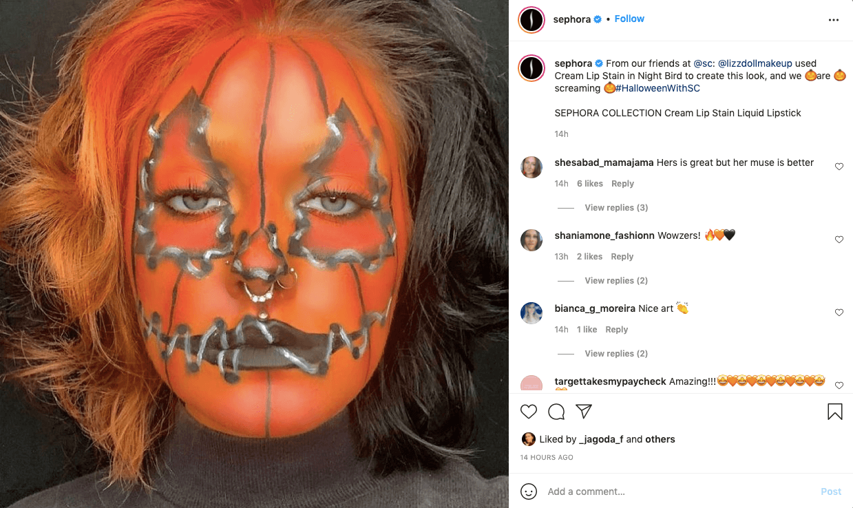 Sephora Instagram Post Multichannel Marketing
