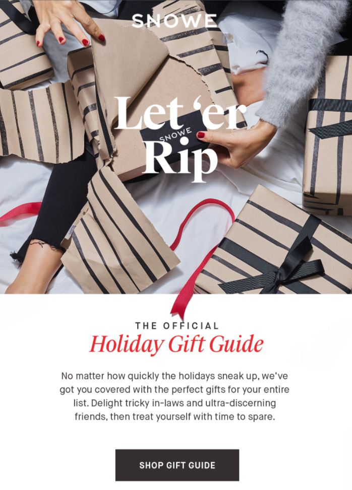 Snowe Holiday Gift Guide Need Types of Buyer Motivation