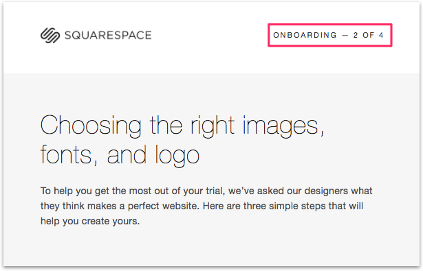 Squarespace Onboarding Emails Competitive Landscape Analysis